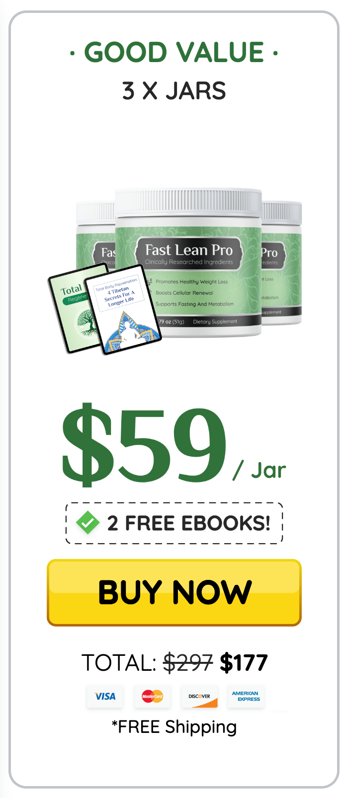 Fast Lean Pro - 3 Bottles